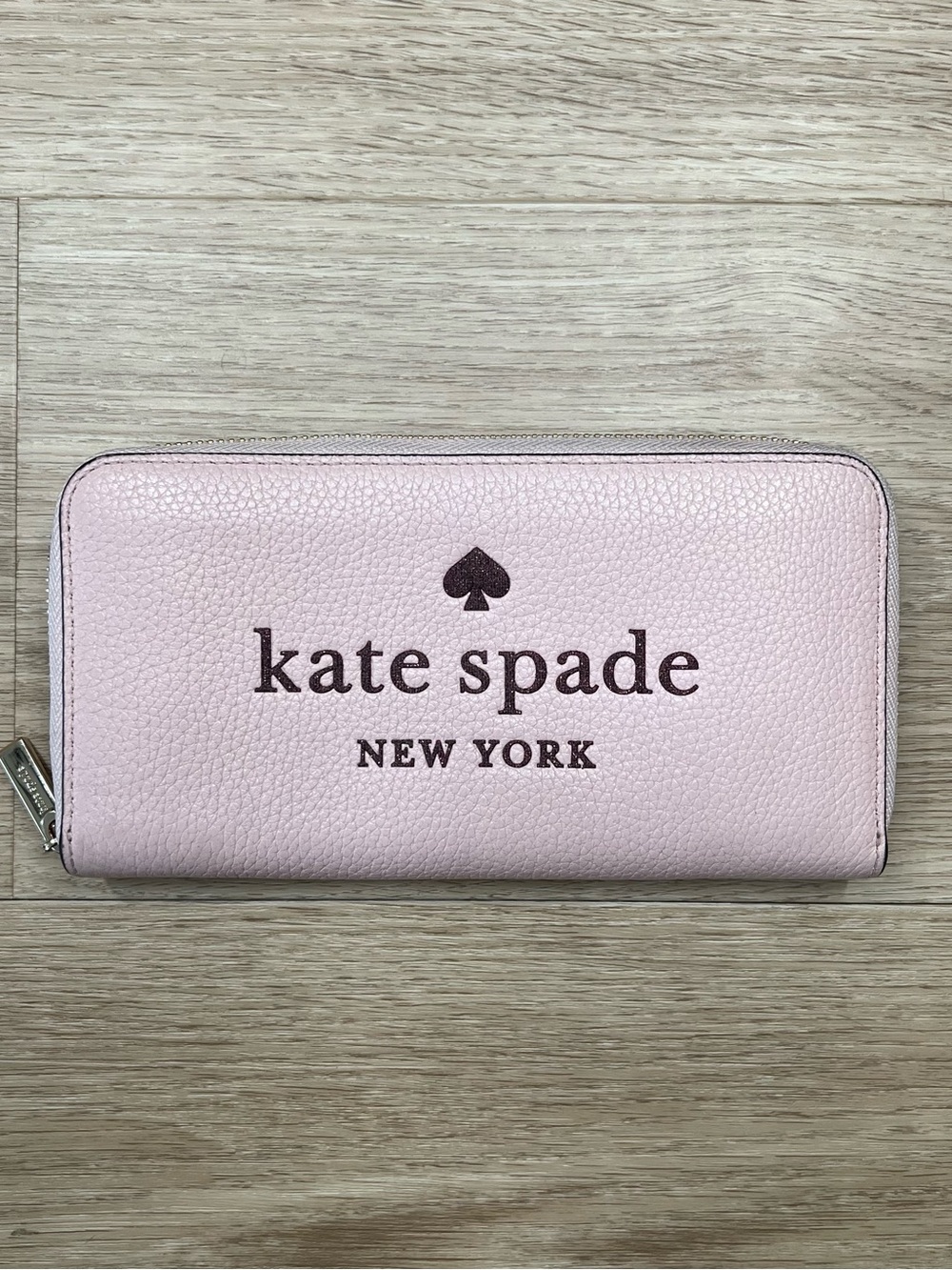 Kate Spade New York Glitter On Large Continental Wallet Pink